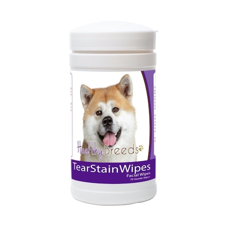 Healthy Breeds Akita Tear Stain Wipes 840235153139